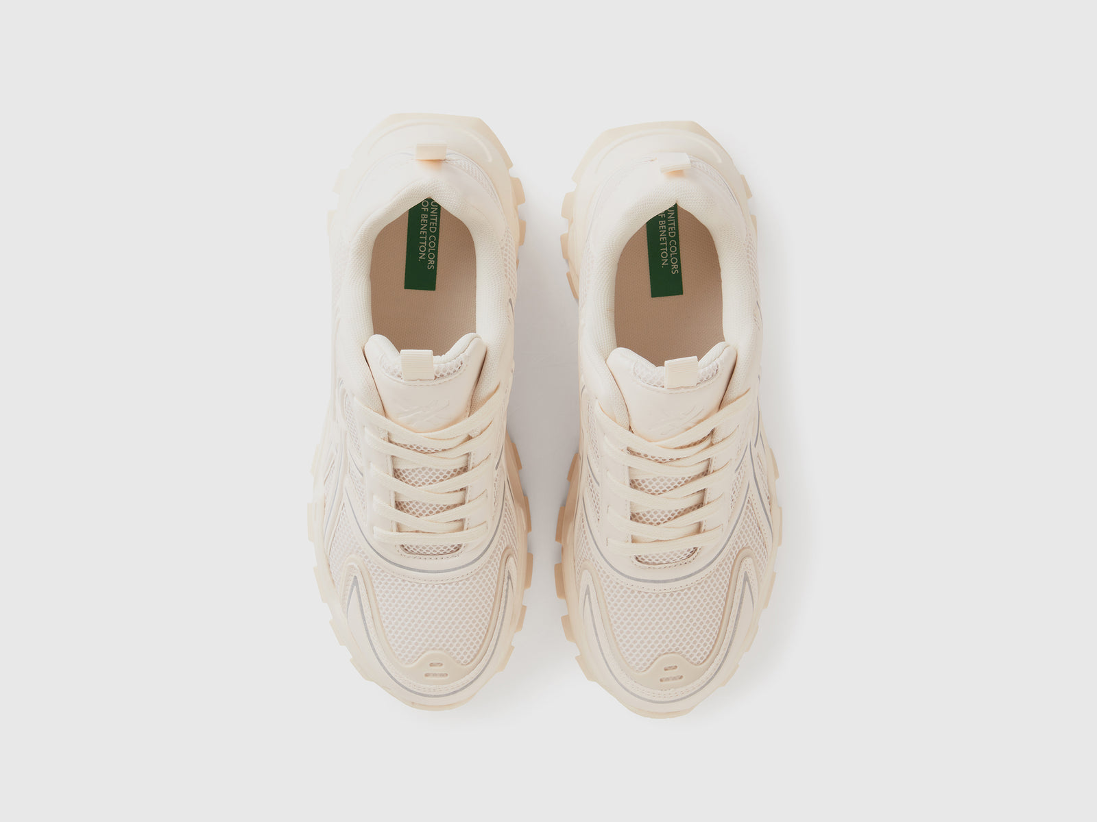 Sneakers running da uomo bianco panna 4 | Benetton Outlet