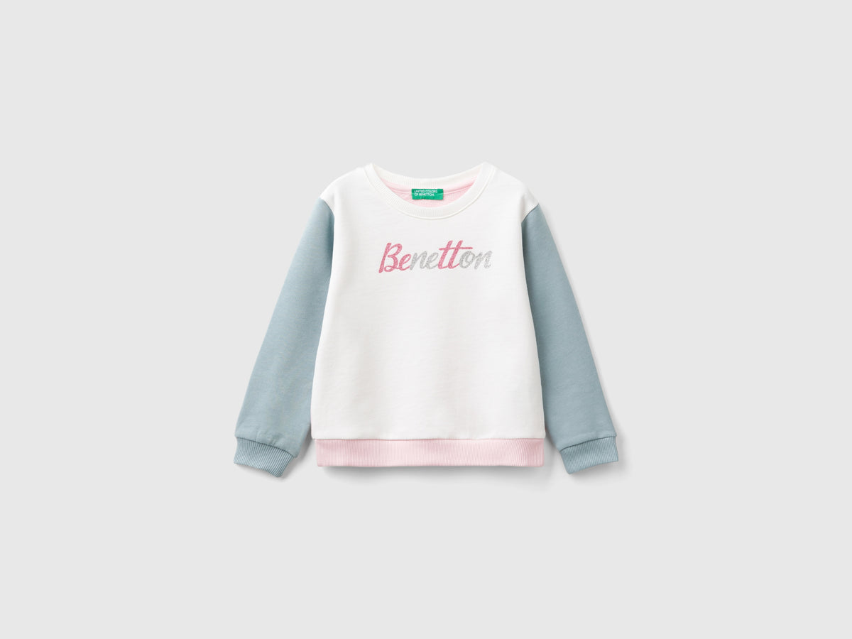Felpa 100% cotone bio con logo