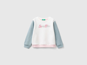 Felpa 100% cotone bio con logo