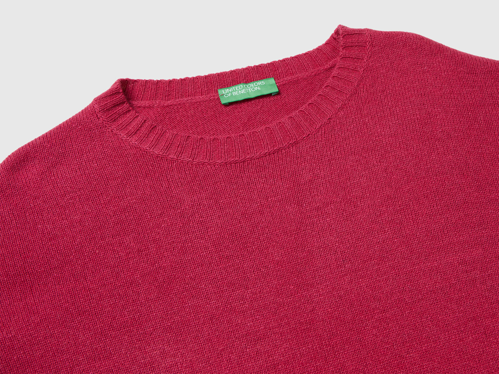 Maglione in misto lana e viscosa da donna fragola 3 | Benetton Outlet
