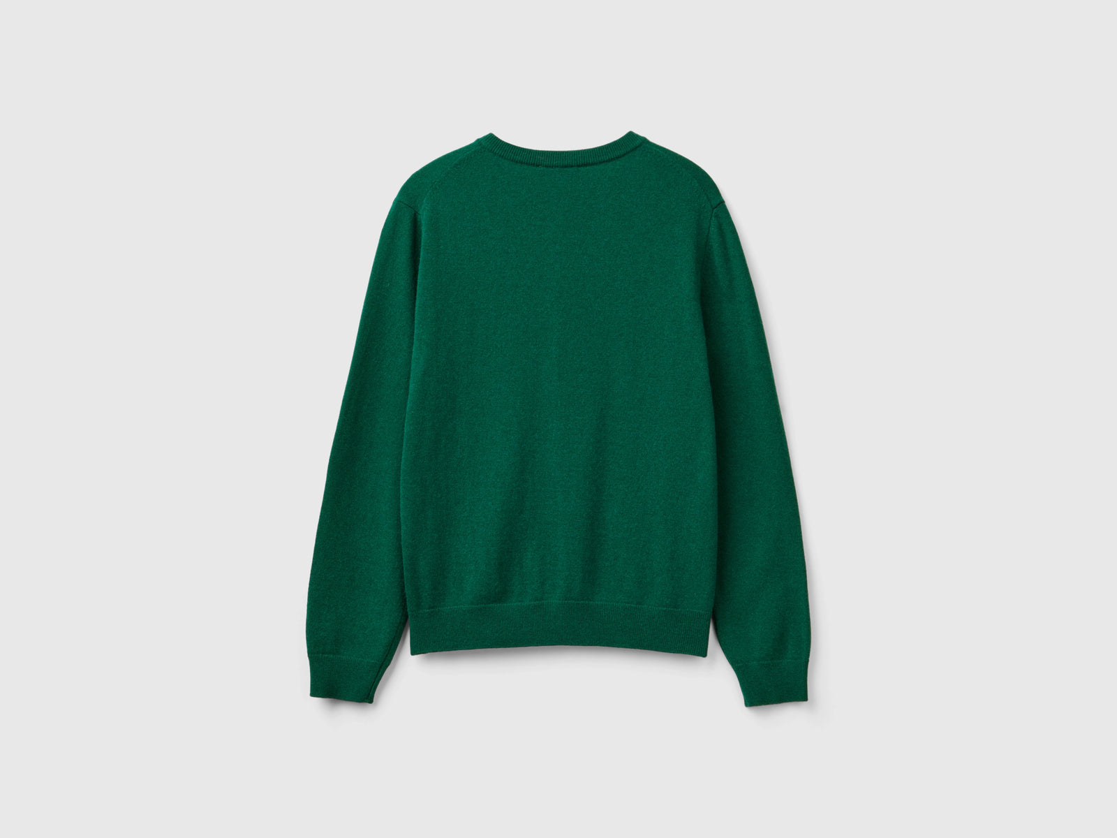 Cardigan verde bosco in misto lana e cashmere da donna verde scuro 2 | Benetton Outlet