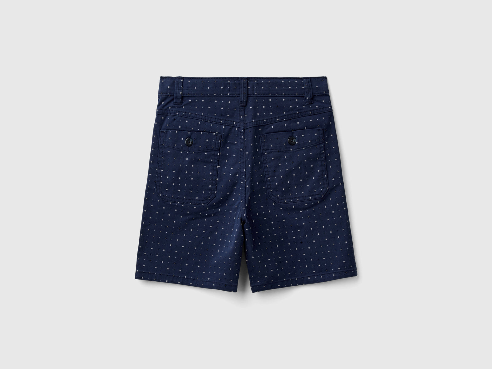 Bermuda slim fit micro fantasia da bambino blu scuro 2 | Benetton Outlet