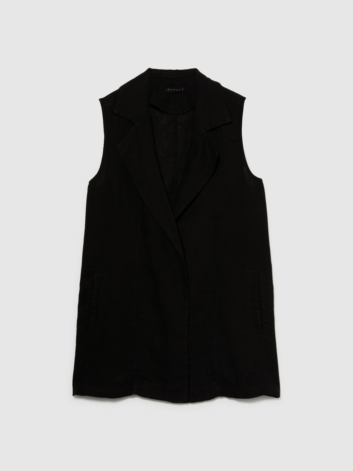 Gilet aperto 100% lino