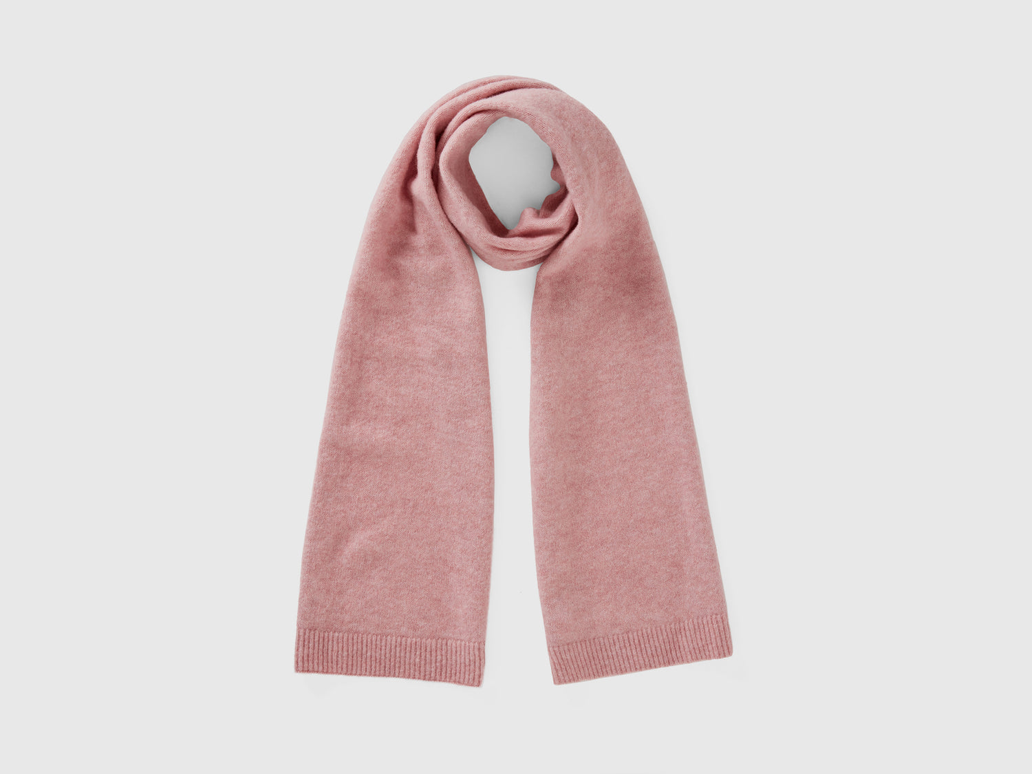 Sciarpa in filato riciclato da donna rosa tenue | Benetton Outlet
