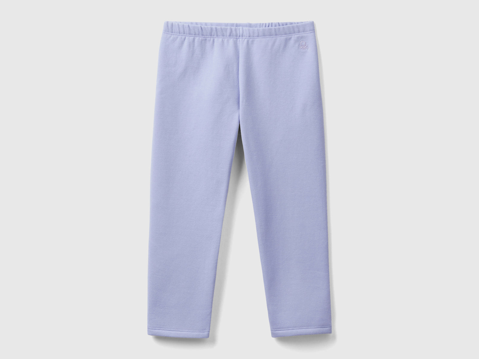 Leggings in felpa calda da bimba lilla | Benetton Outlet