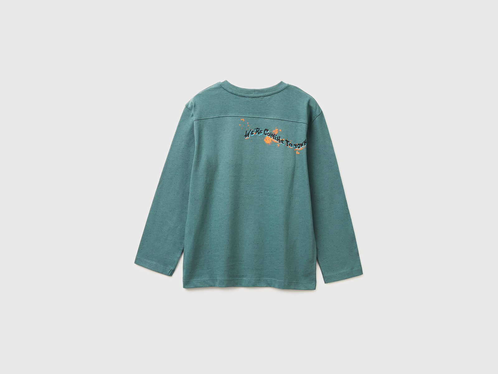 T-shirt con stampa graffiti da bambino turchese 2 | Benetton Outlet