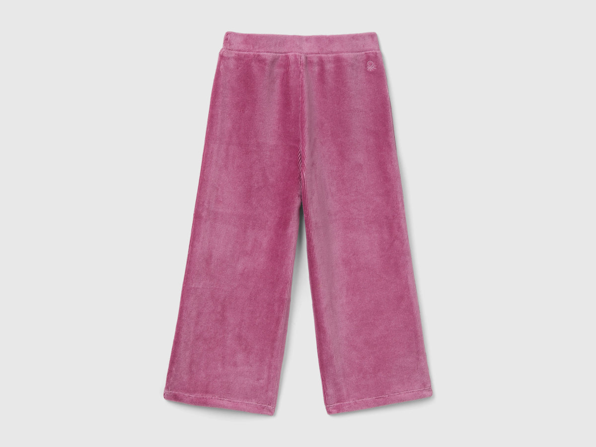 Pantaloni ampi in ciniglia
