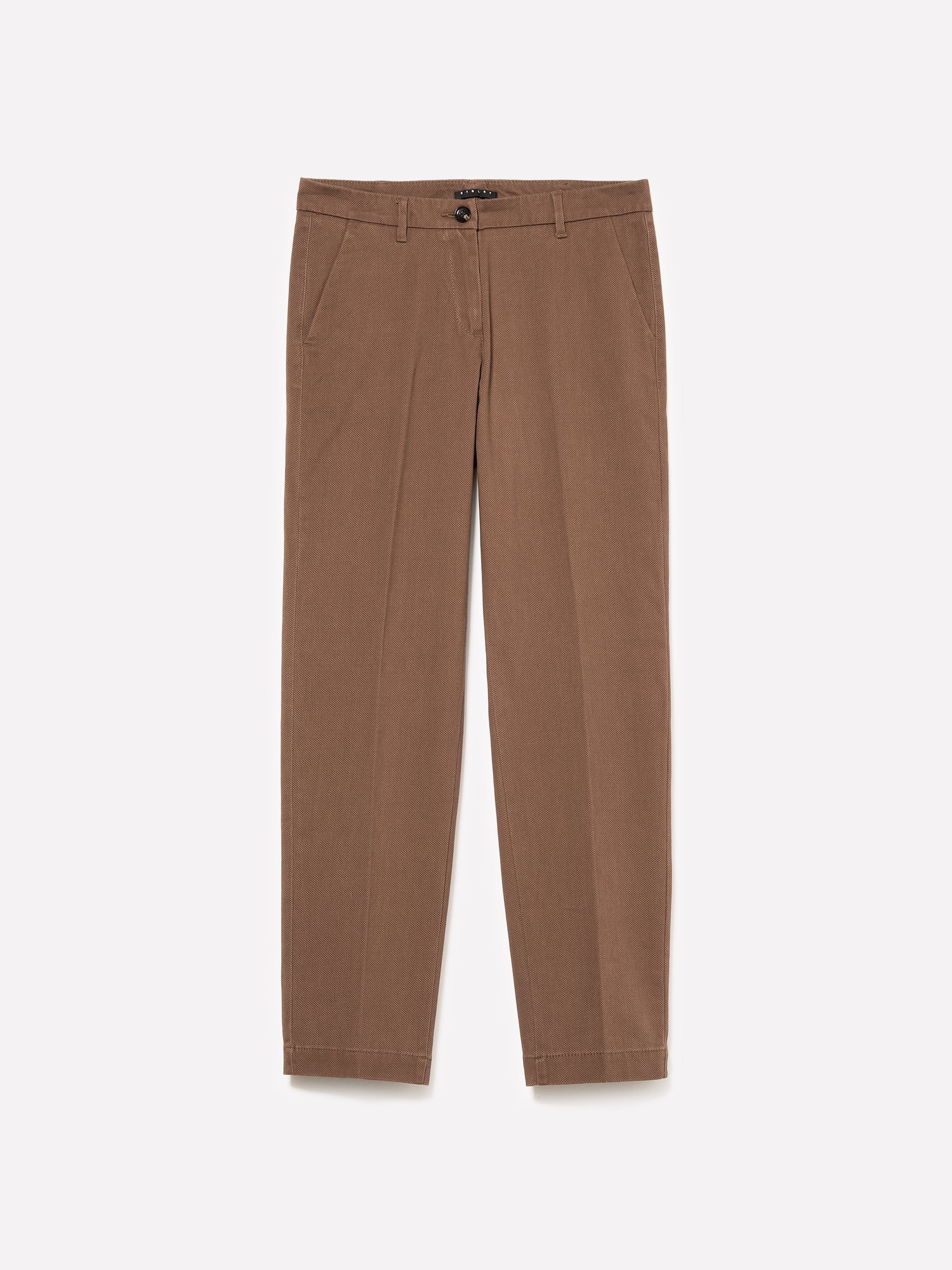 Pantaloni chino a sigaretta da donna marrone | Sisley Outlet