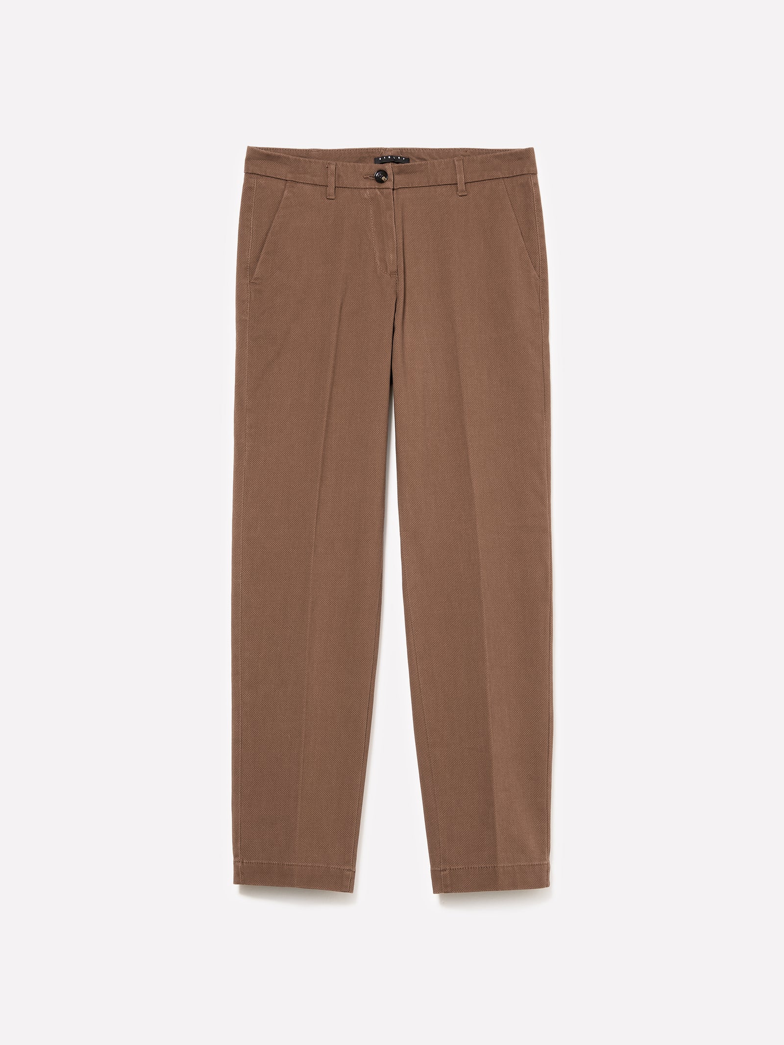 Pantaloni chino a sigaretta da donna marrone | Sisley Outlet