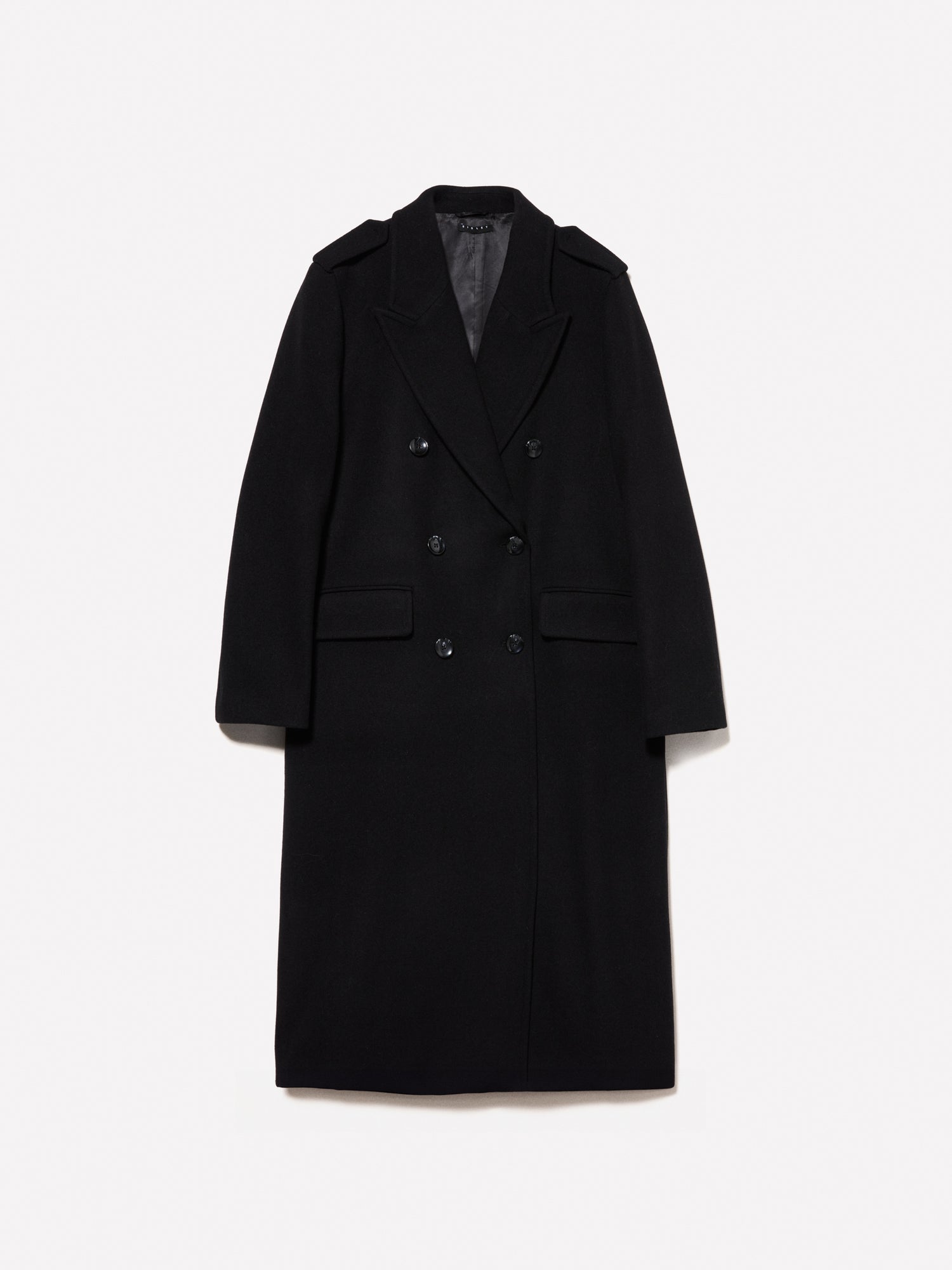 Cappotto lungo da donna nero | Sisley Outlet