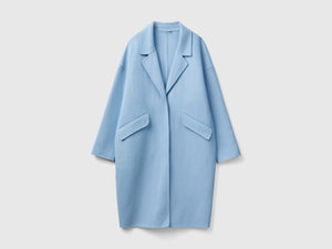 Cappotto midi in misto lana
