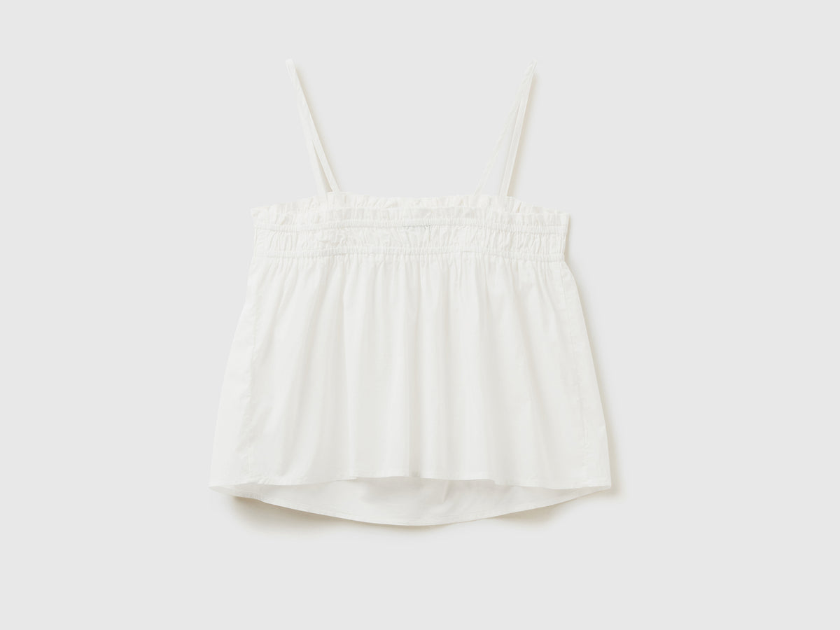 Top copricostume leggero in puro cotone