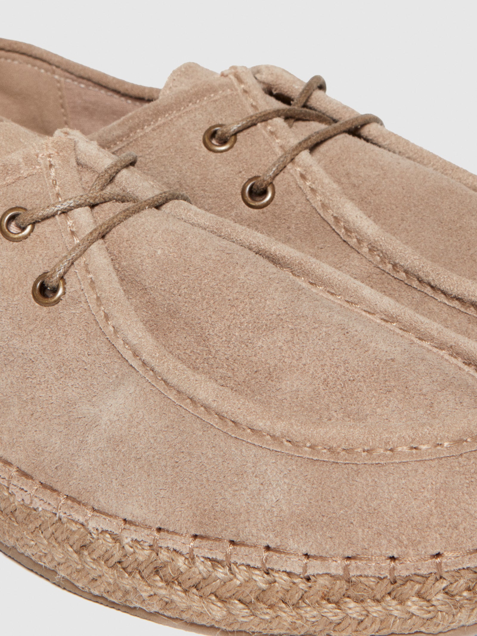 Espadrillas allacciata in pelle scamosciata da uomo beige 3 | Sisley Outlet