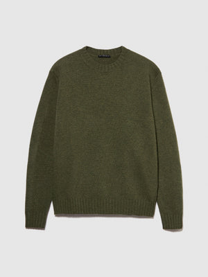 Maglia girocollo in misto lana