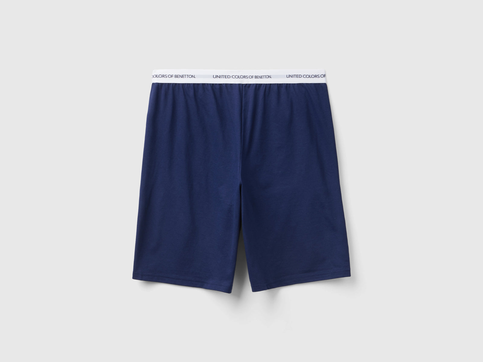 Pantaloni corti 100% cotone da uomo blu scuro 2 | Benetton Outlet