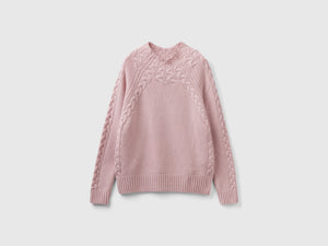 Maglione con trecce