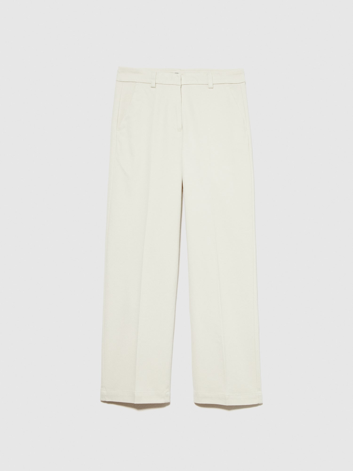 Pantaloni regular fit da donna bianco panna | Sisley Outlet