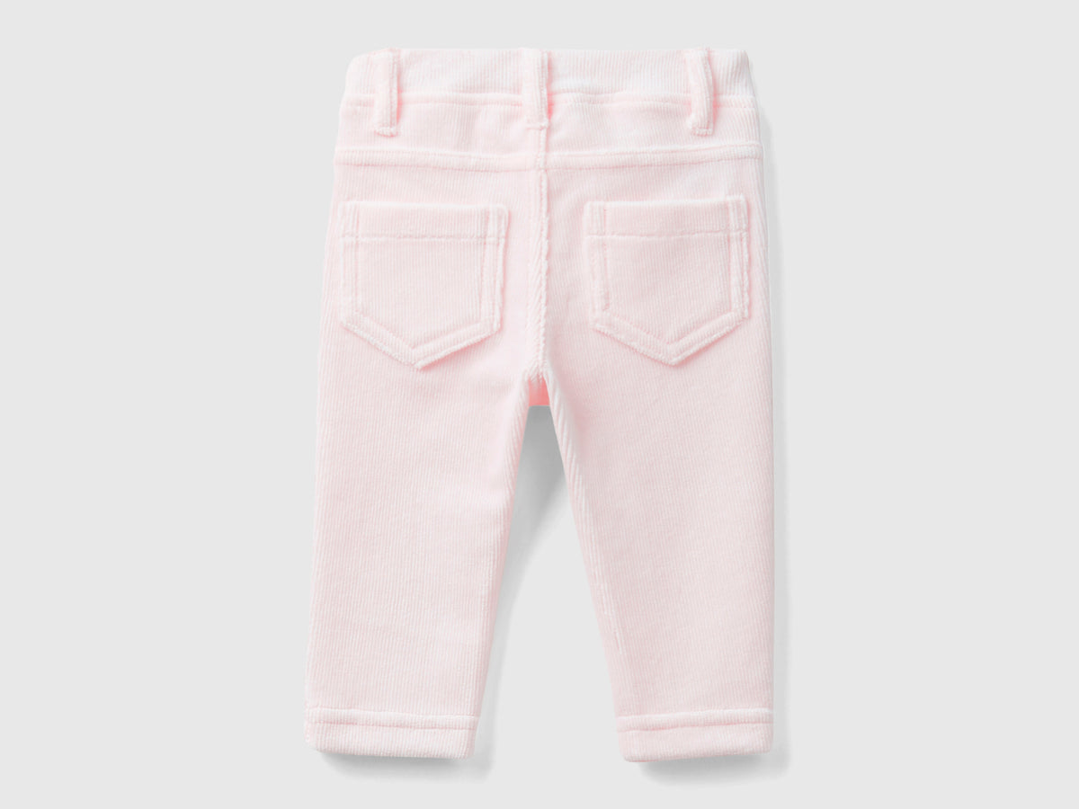 Pantaloni in ciniglia stretch