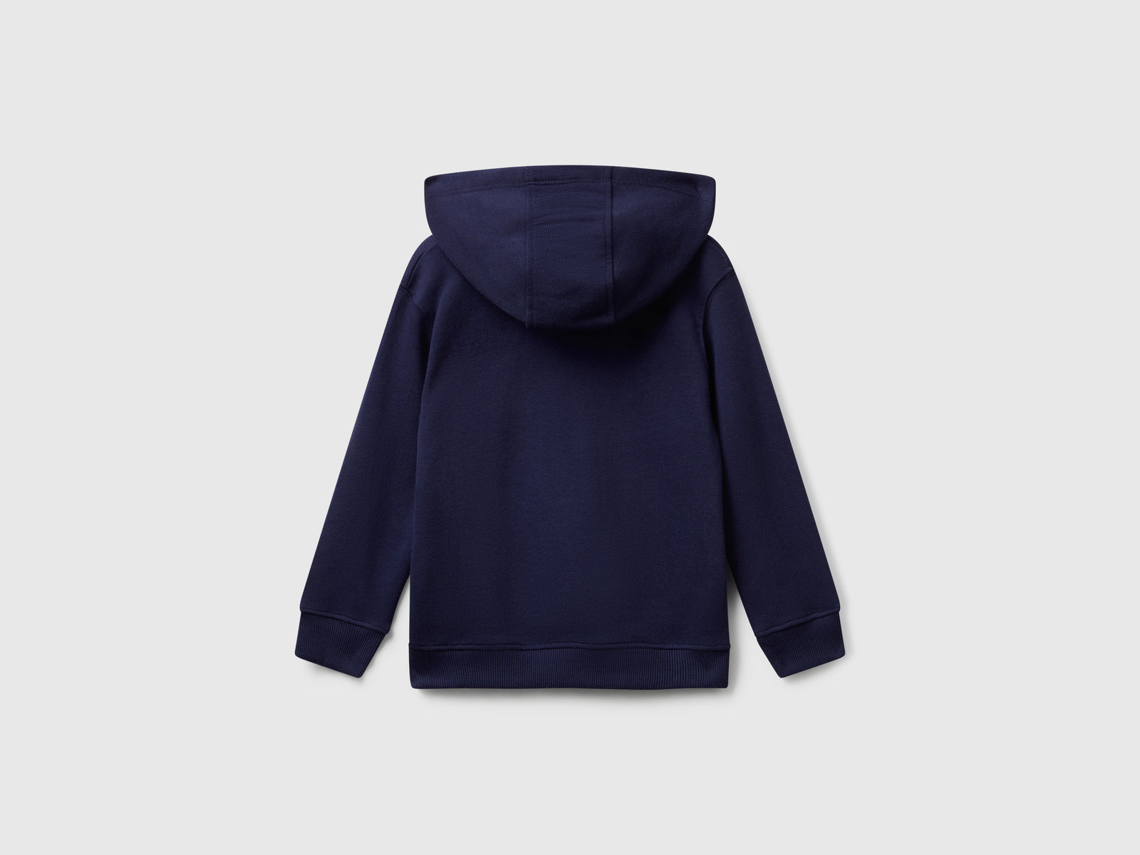 Felpa con tasca e cappuccio da bimbo blu scuro 2 | Benetton Outlet