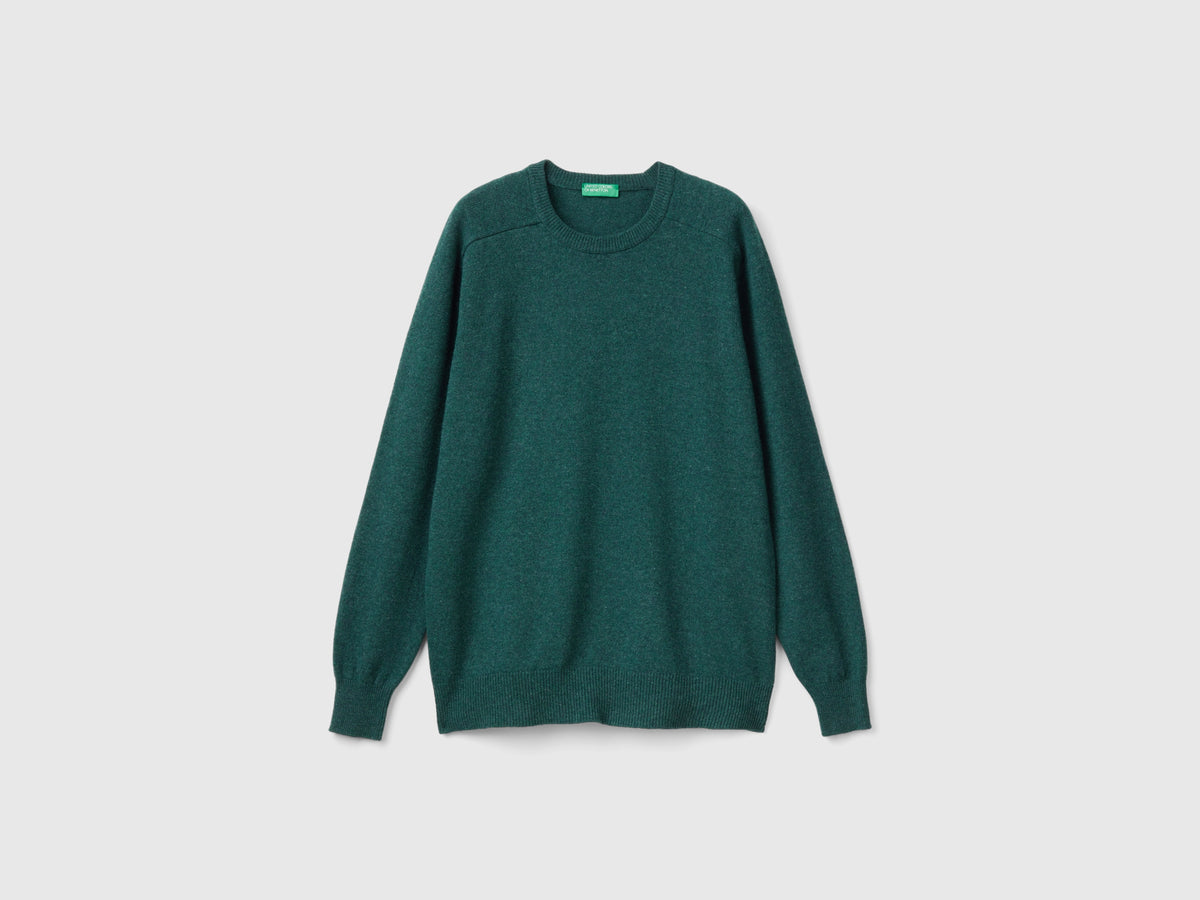 Maglia girocollo in pura lana Merino