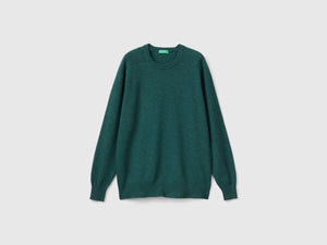 Maglia girocollo in pura lana Merino