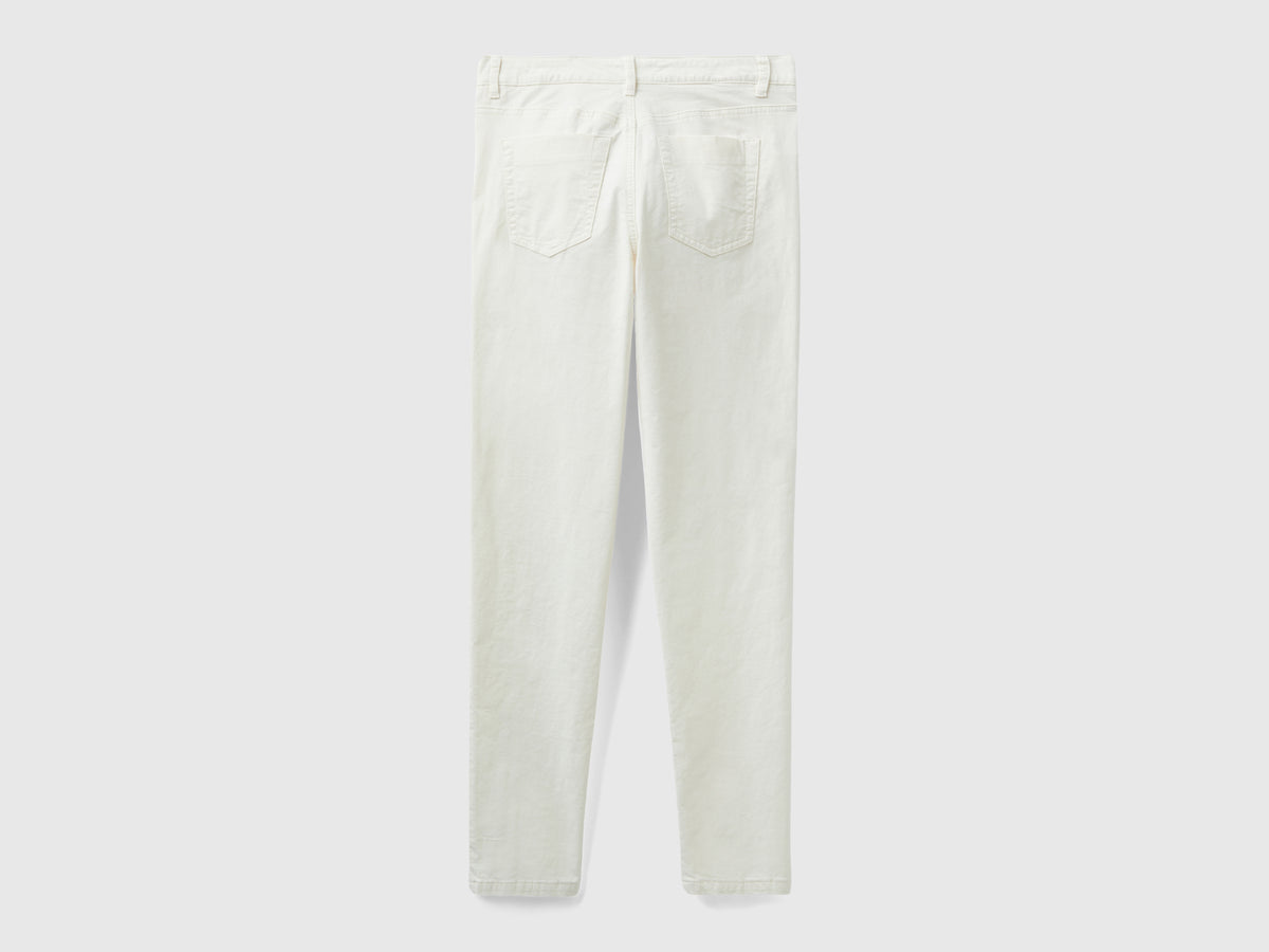 Pantaloni cinque tasche in velluto