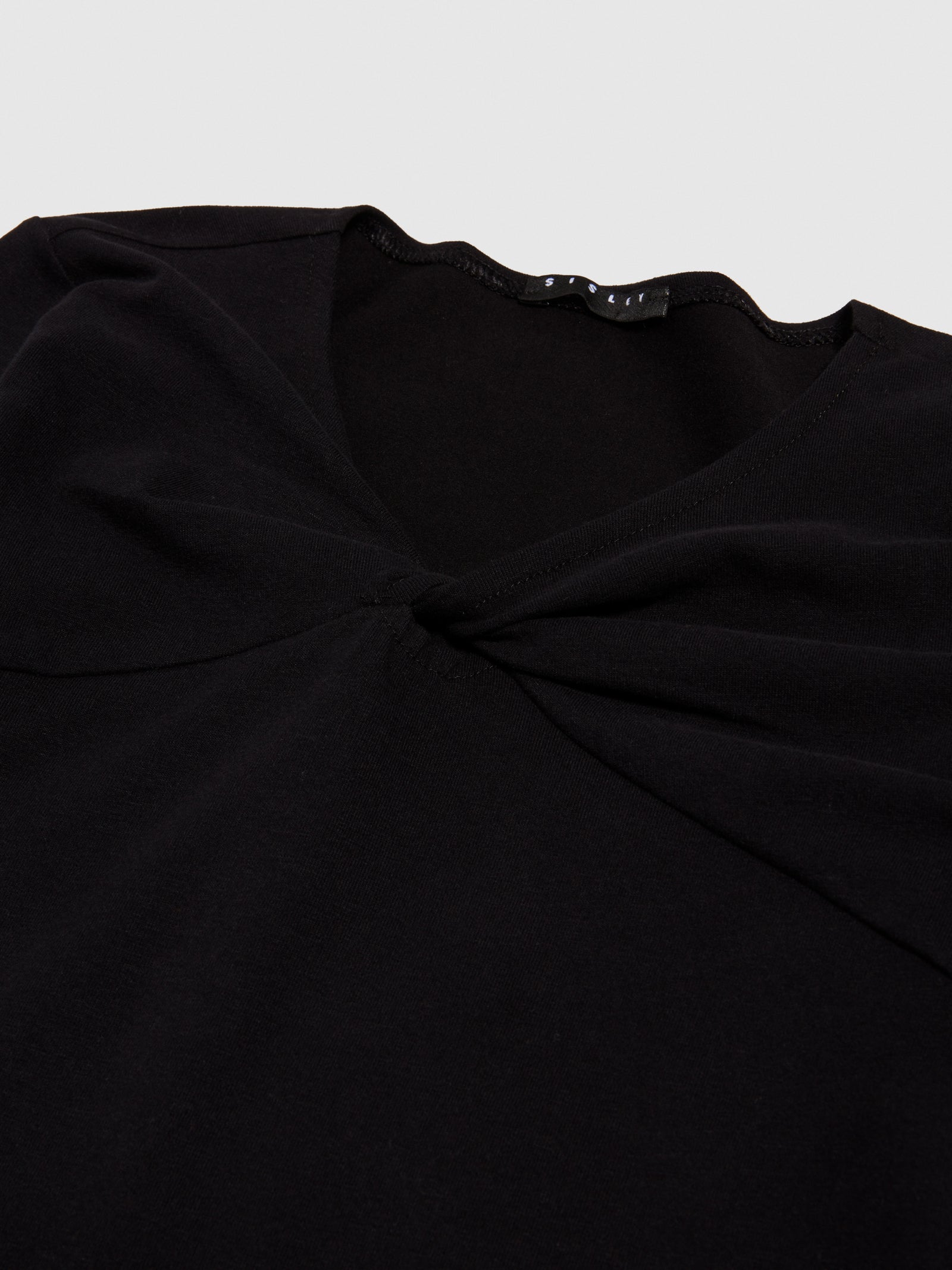 T-shirt con nodo da bambina nero 3 | Sisley young Outlet