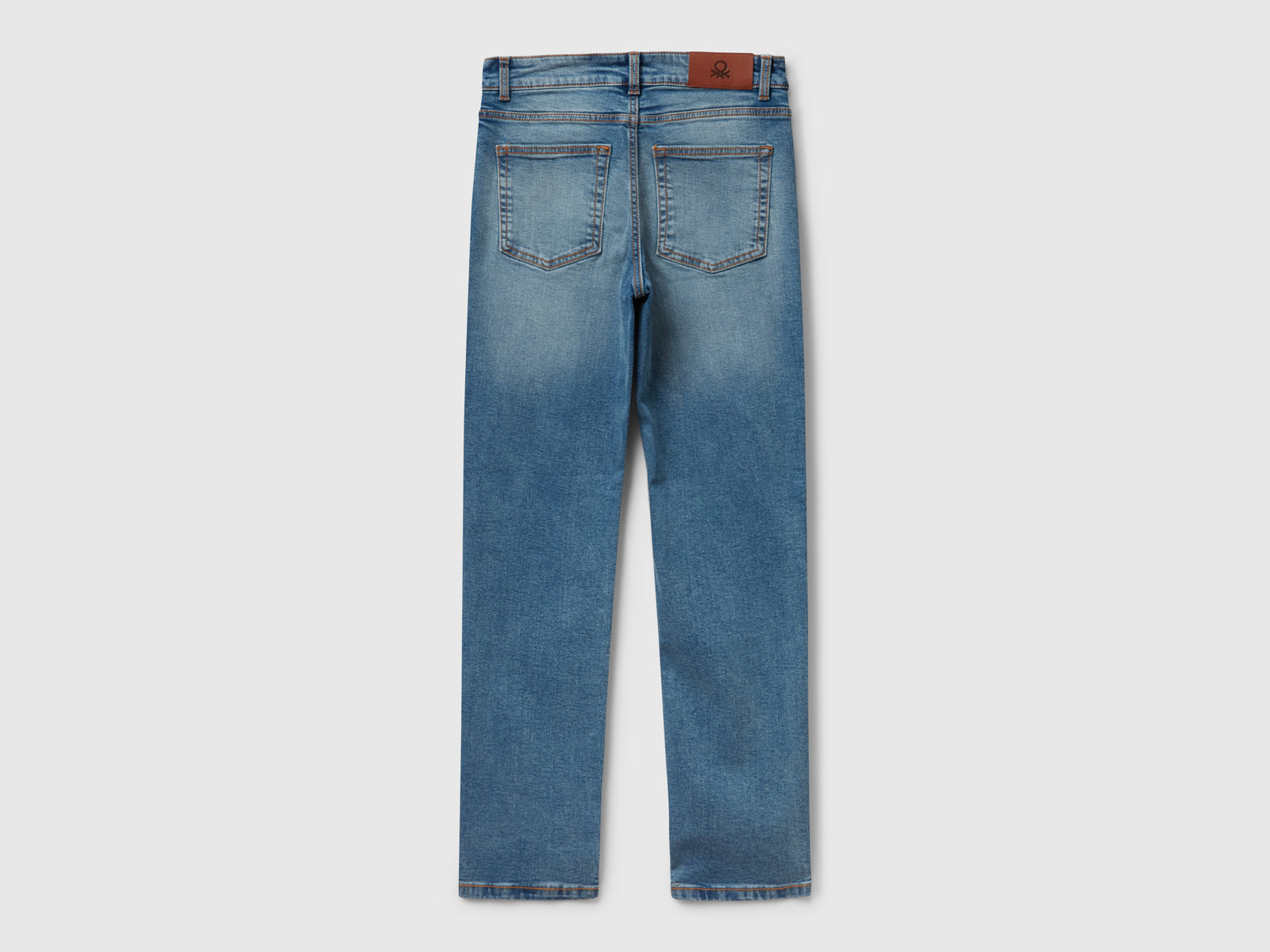 Jeans slim fit a vita alta da donna azzurro 2 | Benetton Outlet