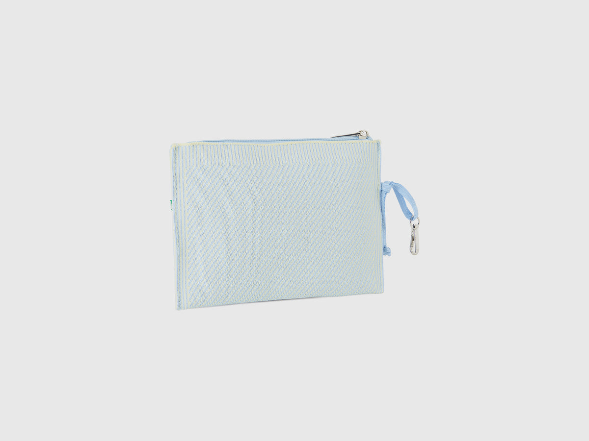 Busta jacquard e azzurra