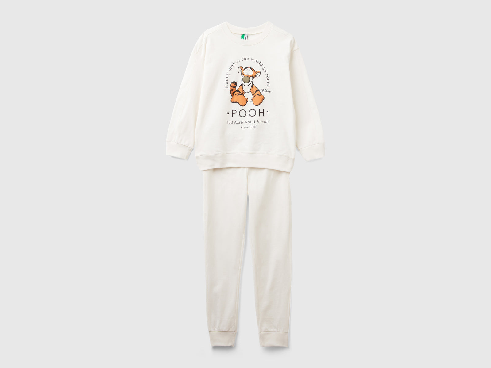 Pigiama ©Disney con stampa Tigro da bambino bianco panna | Benetton Outlet