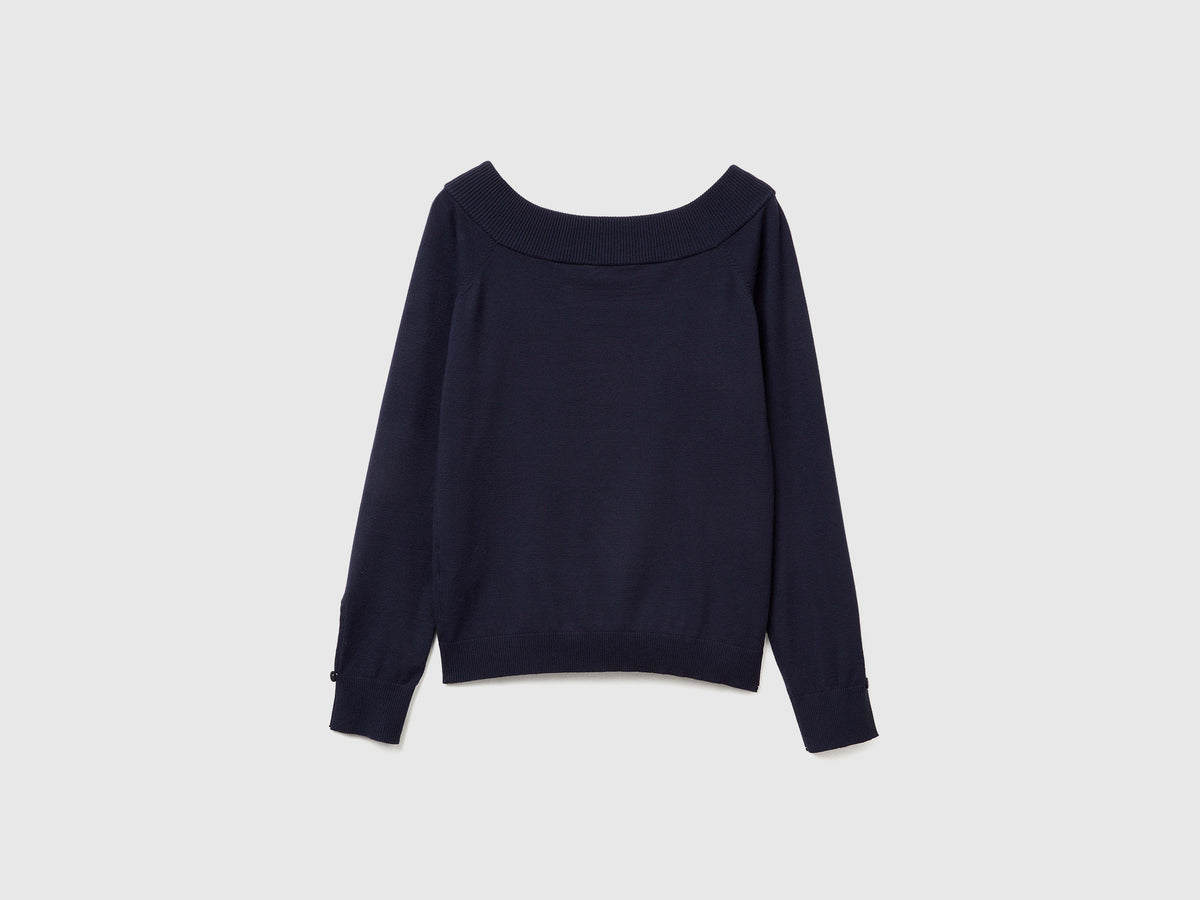 Maglia con scollo bardot