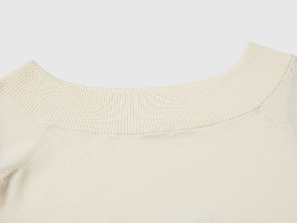 Maglia con scollo bardot