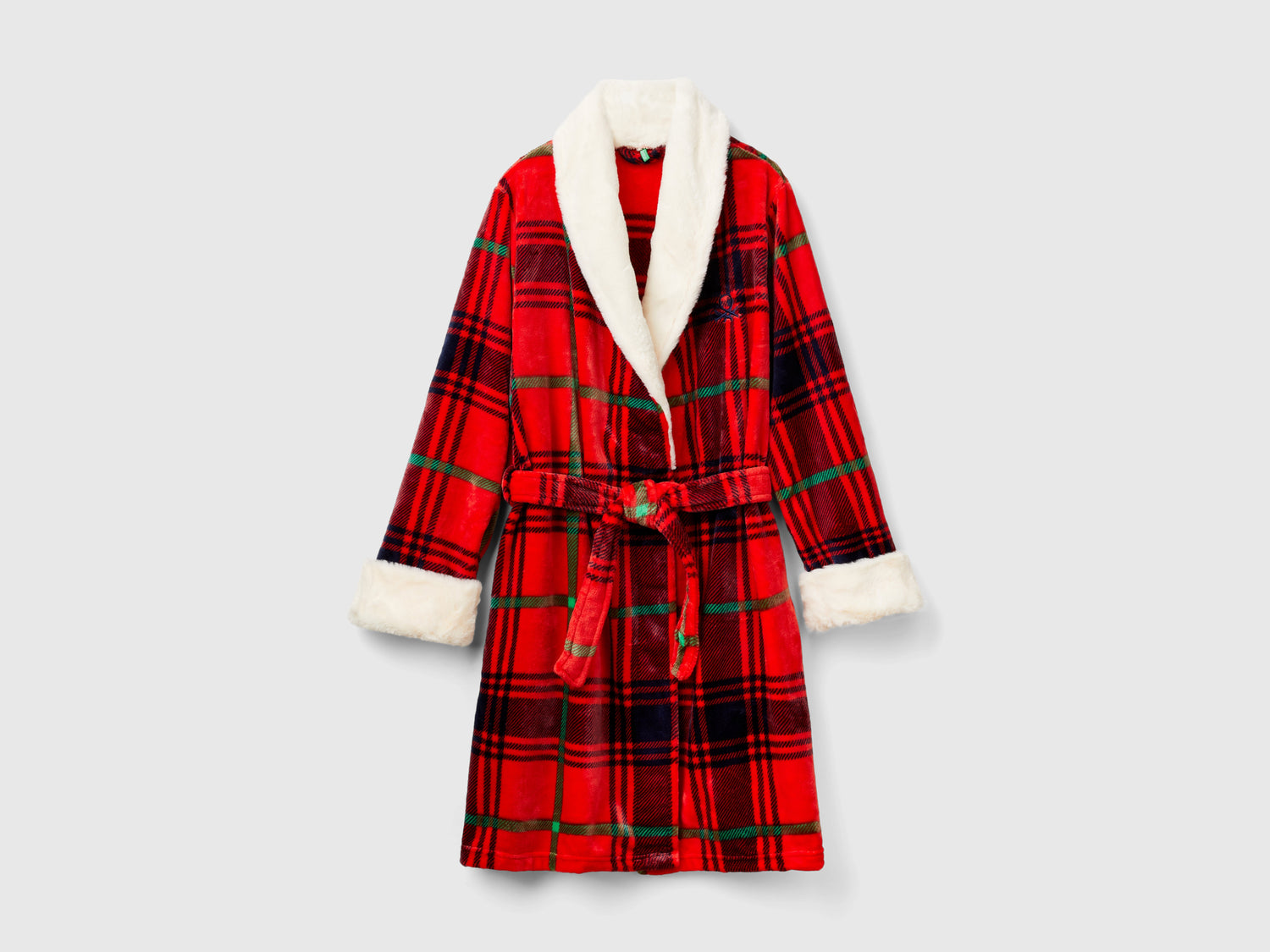 Vestaglia tartan da donna rosso | Benetton Outlet