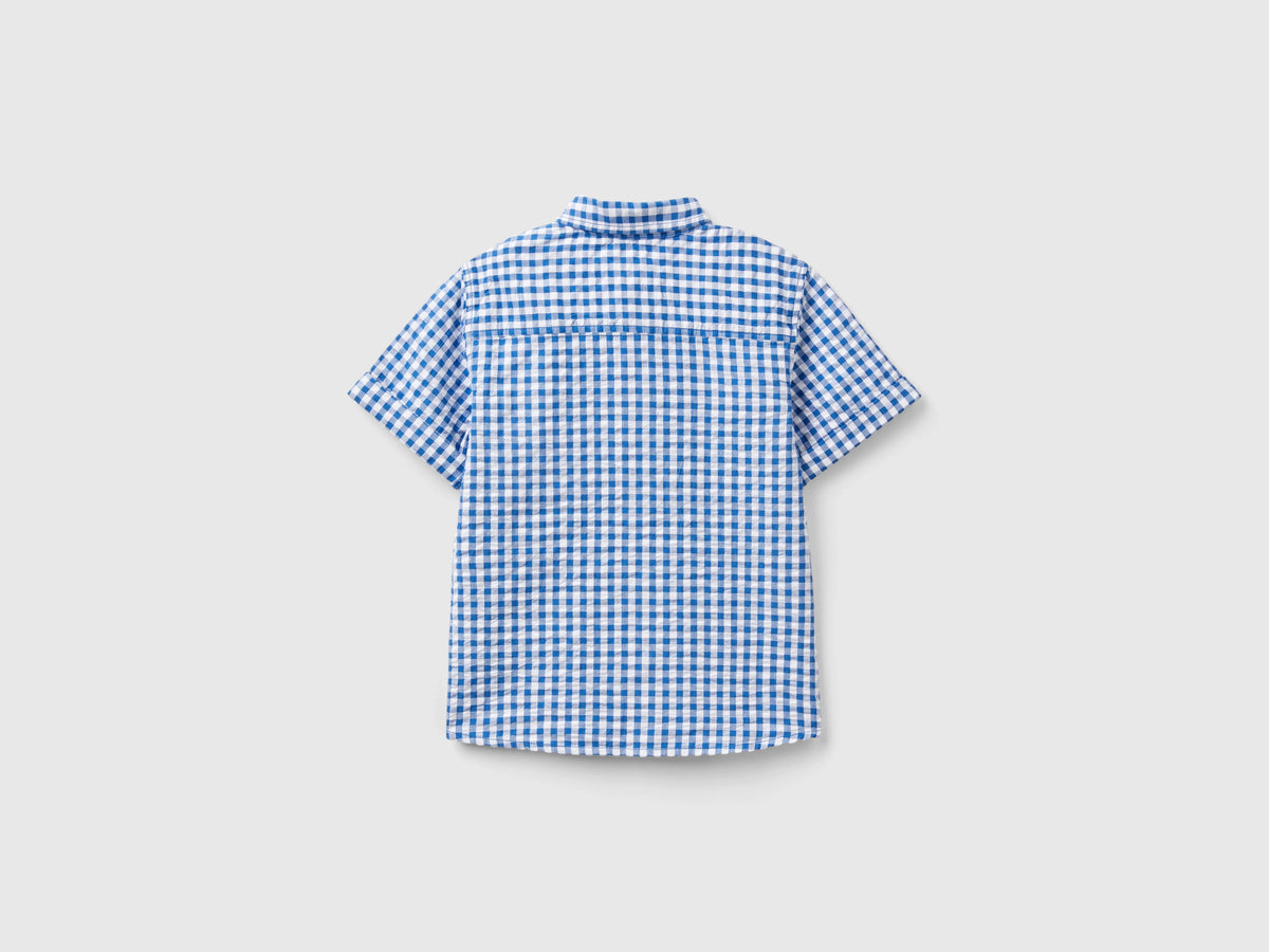 Camicia manica corta a quadretti
