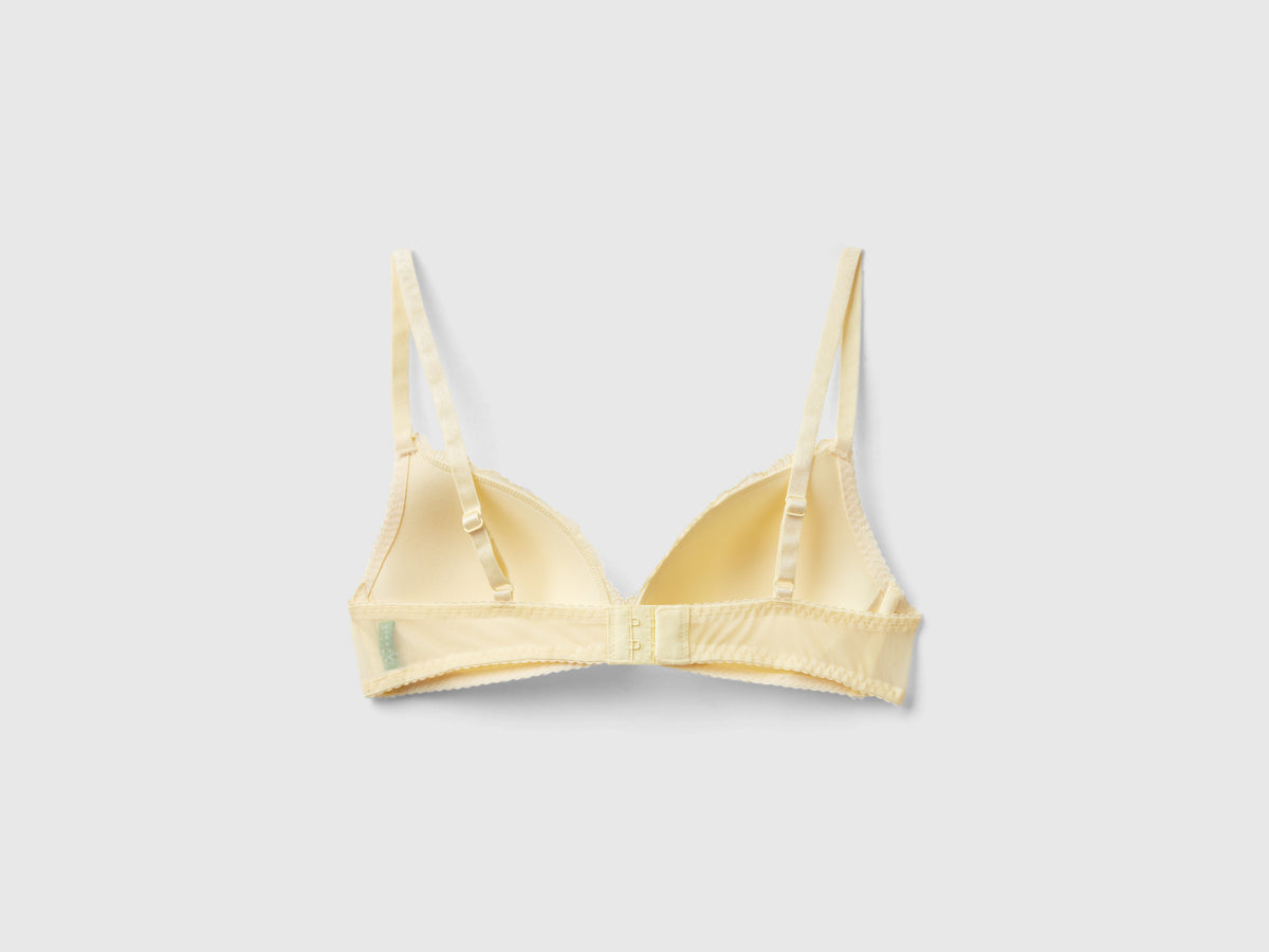Reggiseno a triangolo con coppe in pizzo
