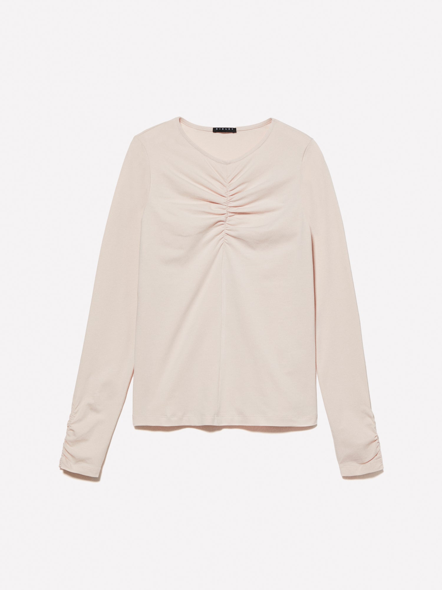 T-shirt con arriccio da donna beige | Sisley Outlet