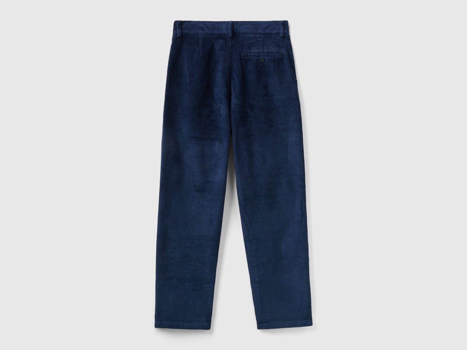 Pantaloni morbidi in velluto a coste da donna blu scuro 2 | Benetton Outlet
