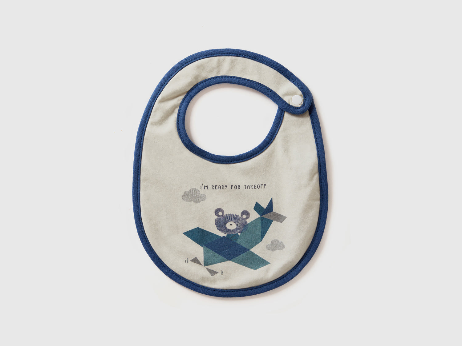 Bavaglino con stampa da neonato avio | Benetton Outlet