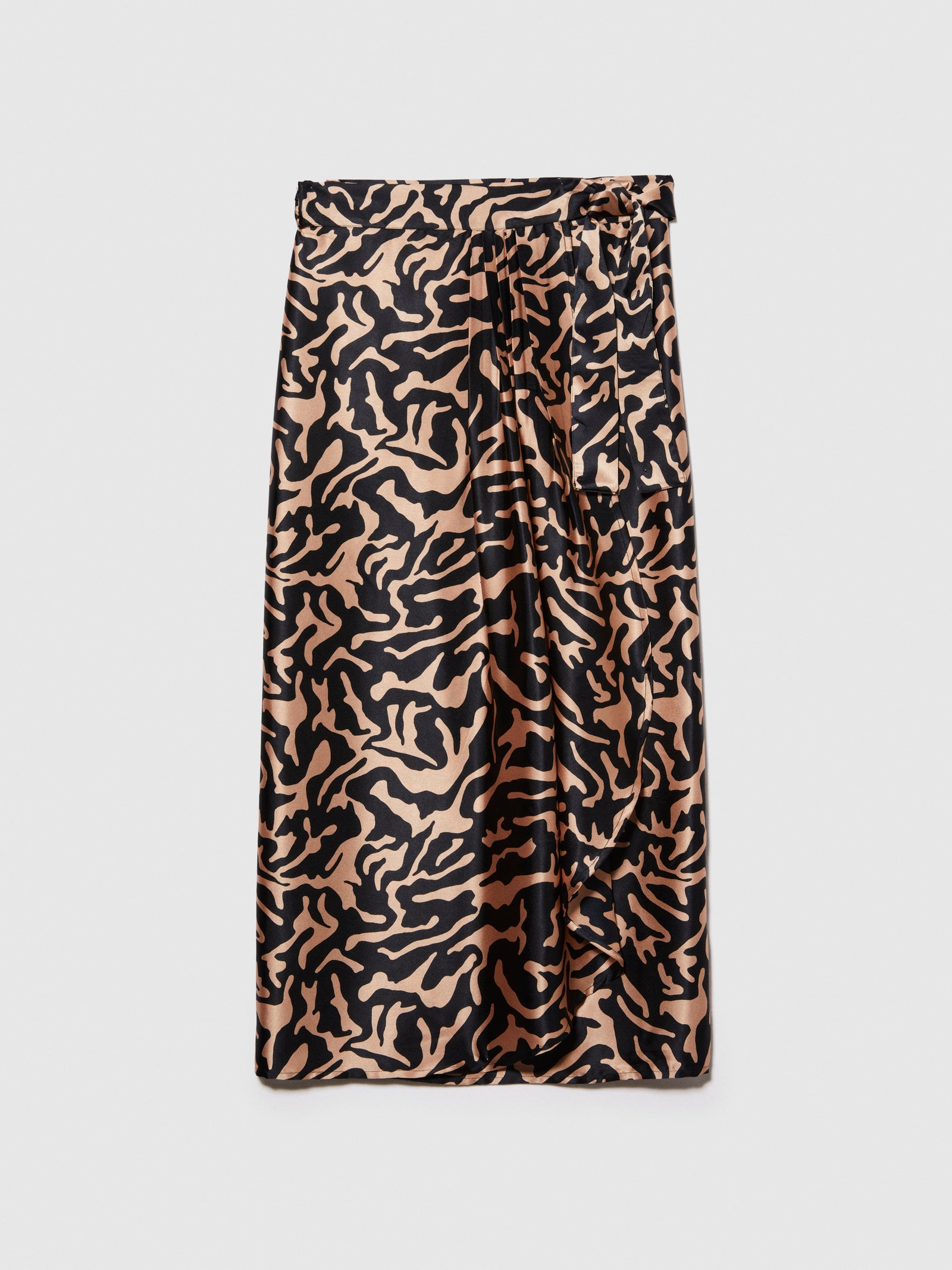 Gonna pareo stampata da donna marrone | Sisley Outlet