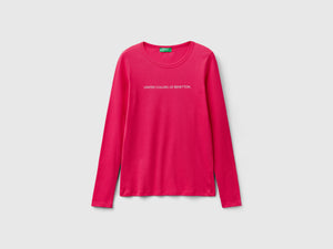 T-shirt a manica lunga 100% cotone