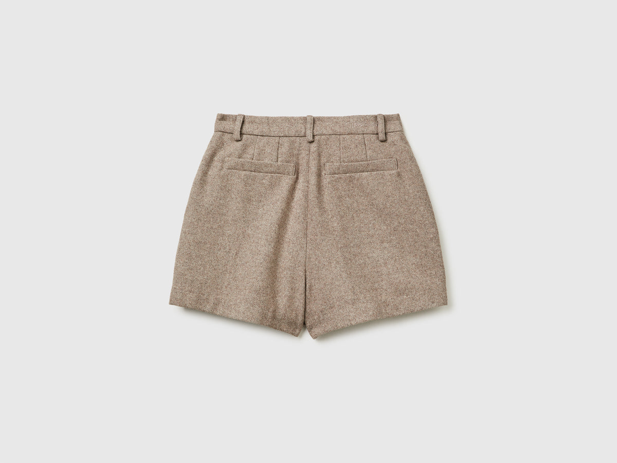 Shorts in misto lana