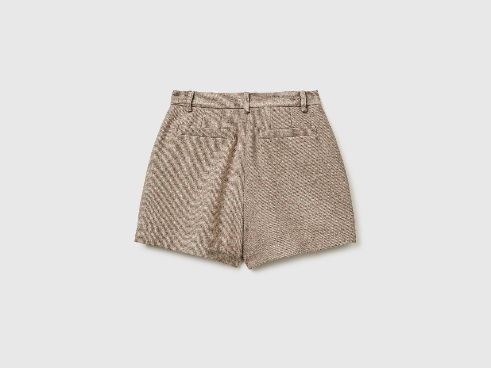 Shorts in misto lana da donna beige 2 | Benetton Outlet