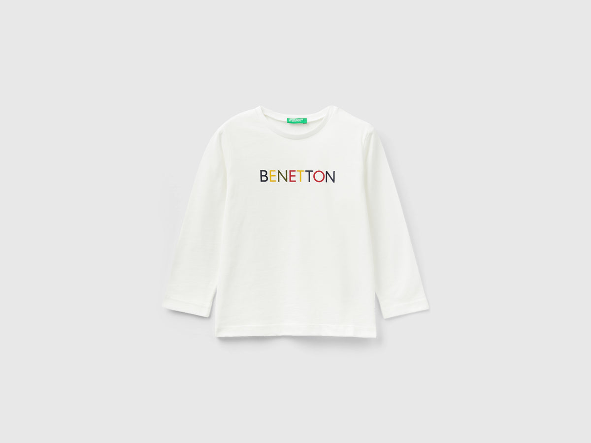 T-shirt manica lunga in cotone bio