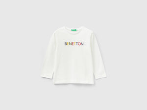 T-shirt manica lunga in cotone bio