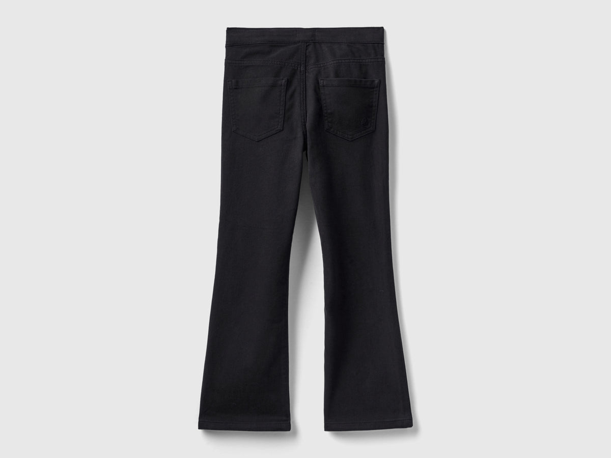 Pantaloni a zampa elasticizzati
