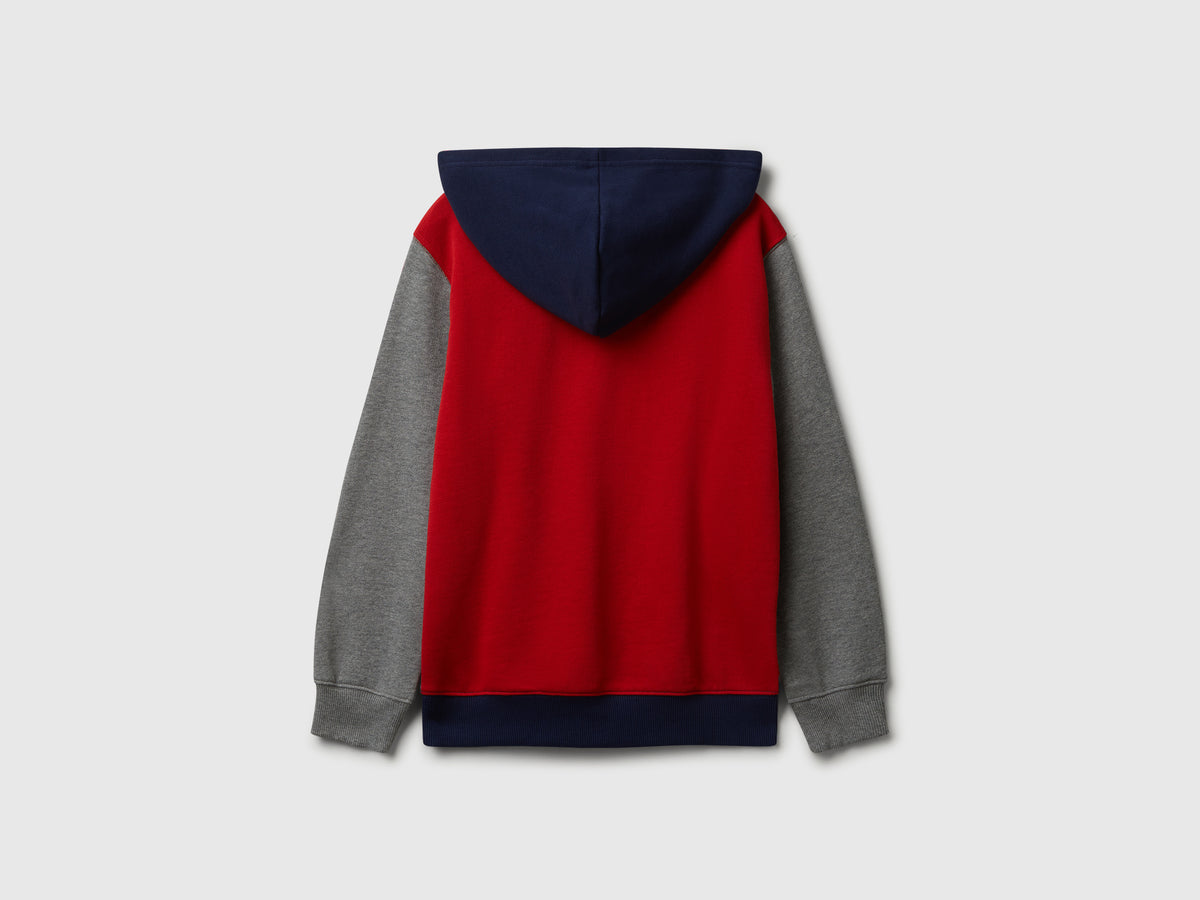 Felpa con cappuccio in cotone