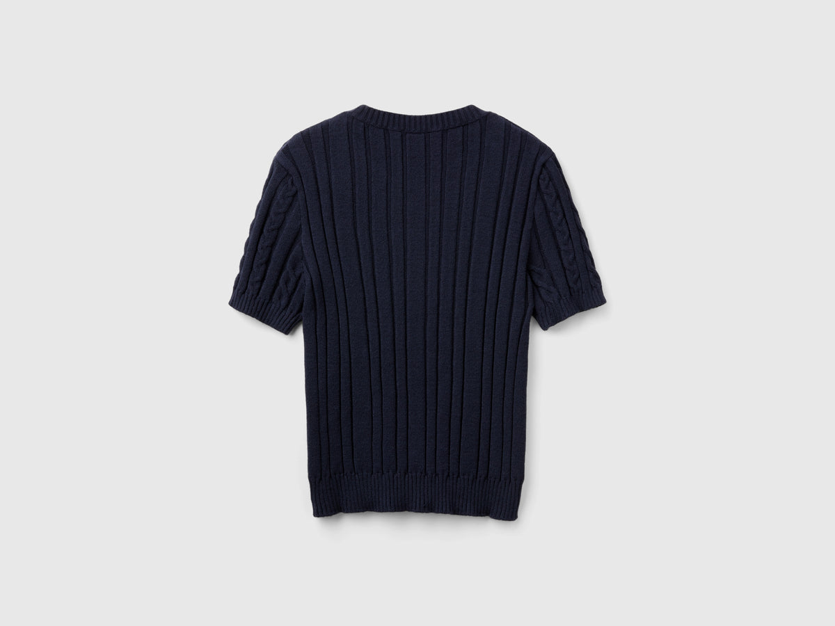 Maglia fluida a manica corta