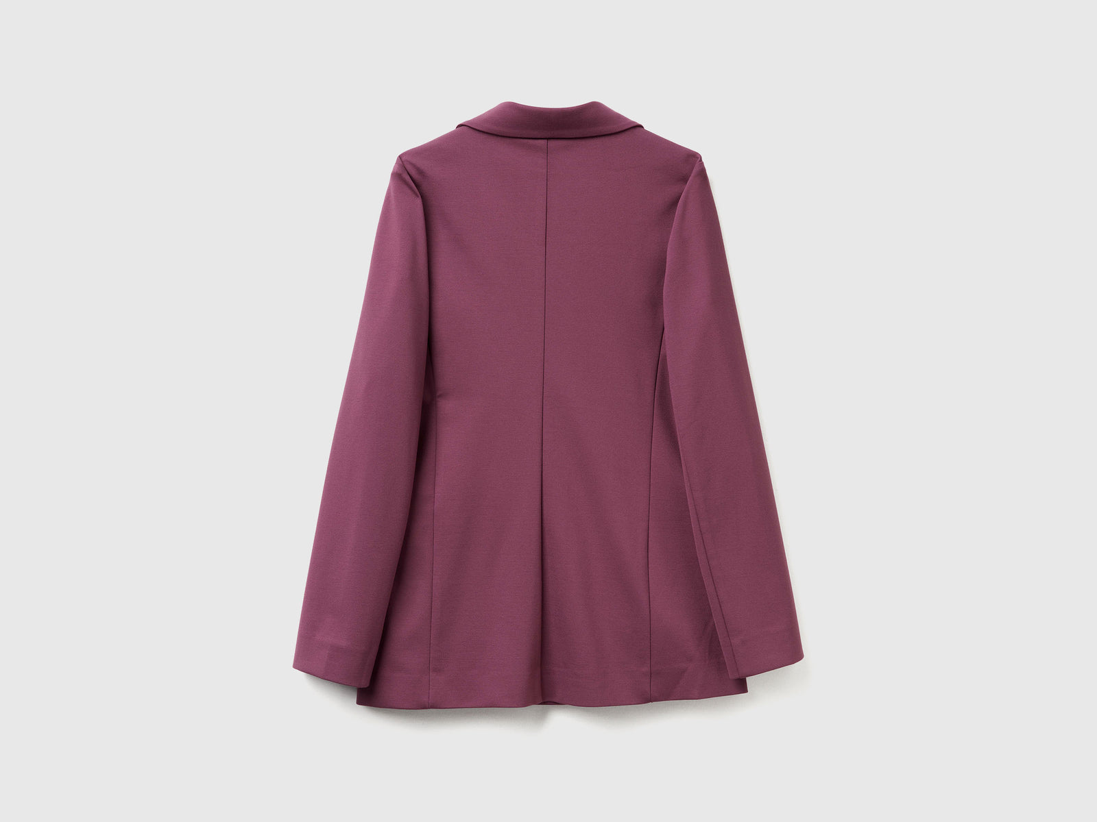 Blazer in misto viscosa stretch da donna prugna 2 | Benetton Outlet