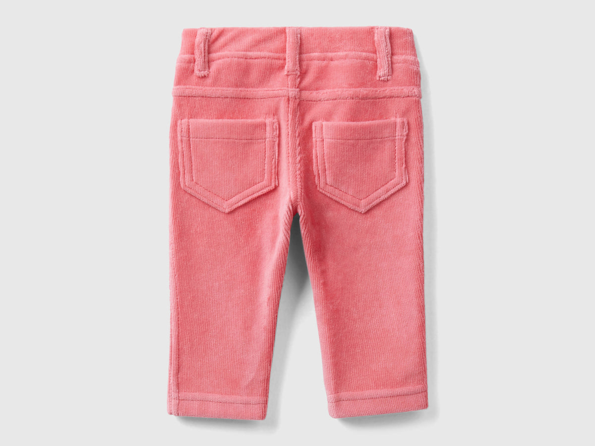 Pantaloni in ciniglia stretch