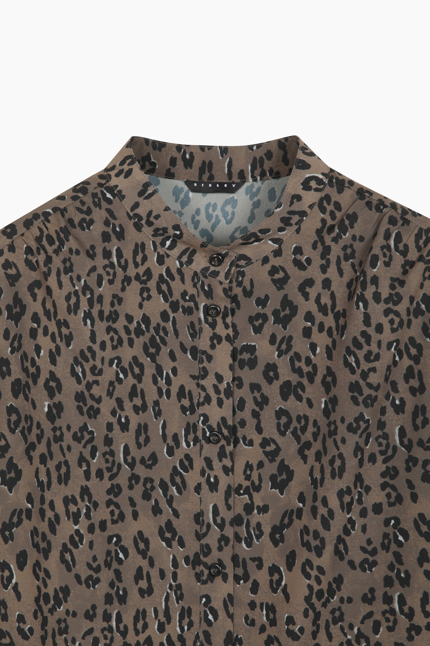 Camicia animalier da donna marrone scuro 3 | Sisley Outlet